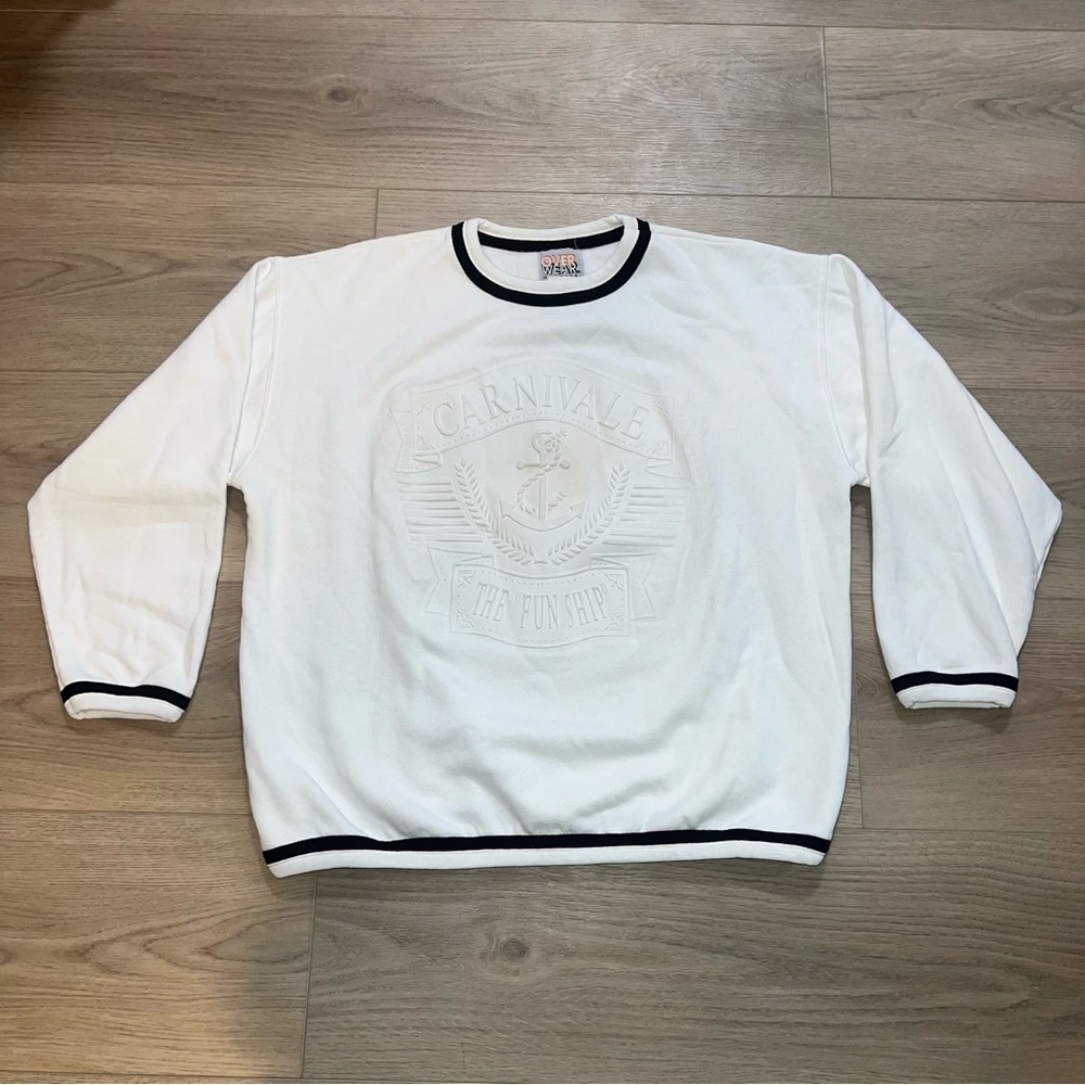 Extremely Rare Vintage 90s Carnivale Cruise Sweatshirt Crewneck (Made in USA)